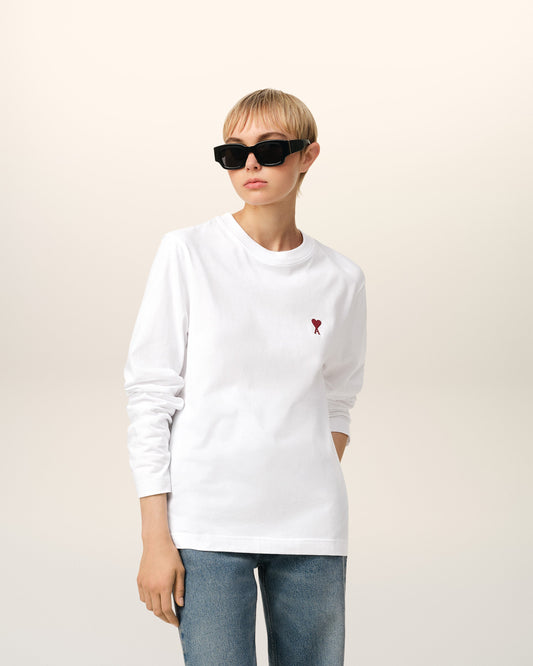 White Organic Cotton  Ami De Coeur T-shirt