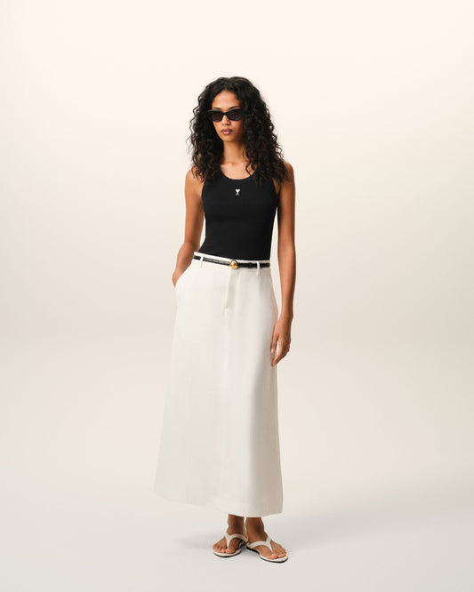 Black Cotton Ami De Coeur Tanktop
