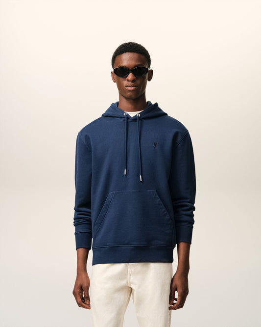 Blue Cotton Ami De Coeur Hoodie
