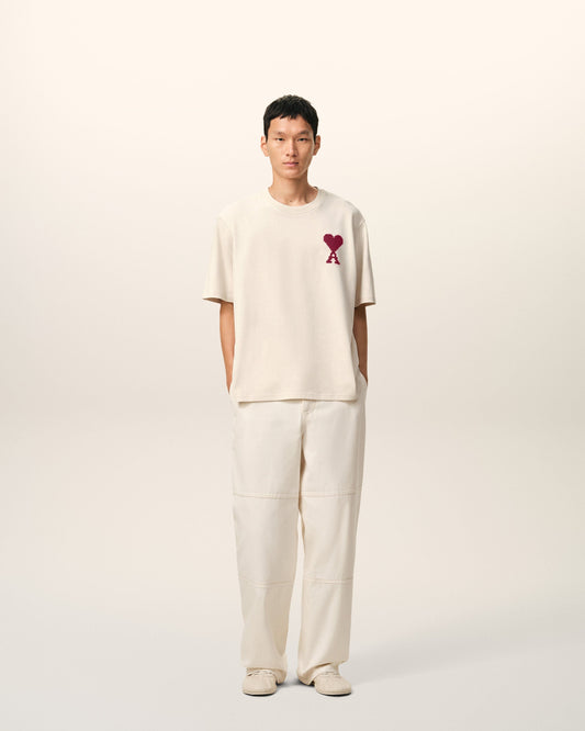 White Cotton Ami De Coeur T-shirt